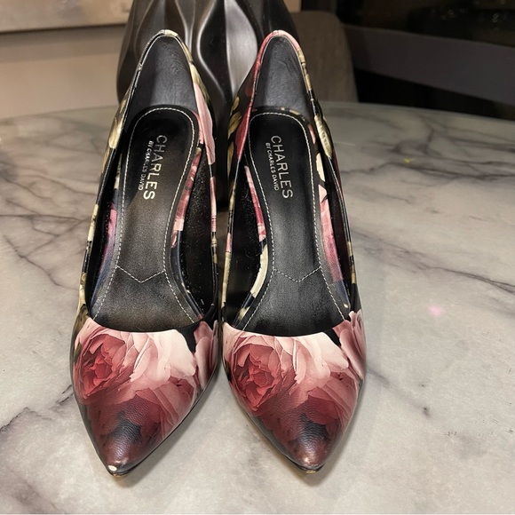 Charles by Charles David Floral Stiletto Pumps 7.5 - Picture 2 of 10